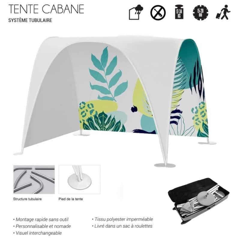 TENTE CABANE (Système turbulaire)